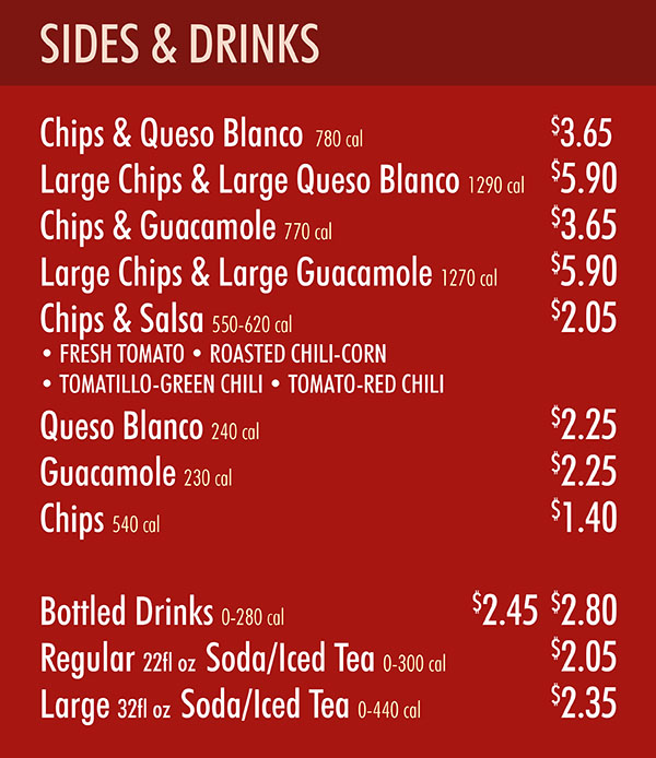 Chipotle Mexican Grill Menu | Downtown Lincoln | Order Online
