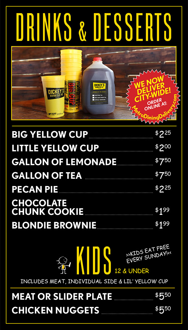 Dickey S Barbecue Pit Menu Order Online Delivery Lincoln NE