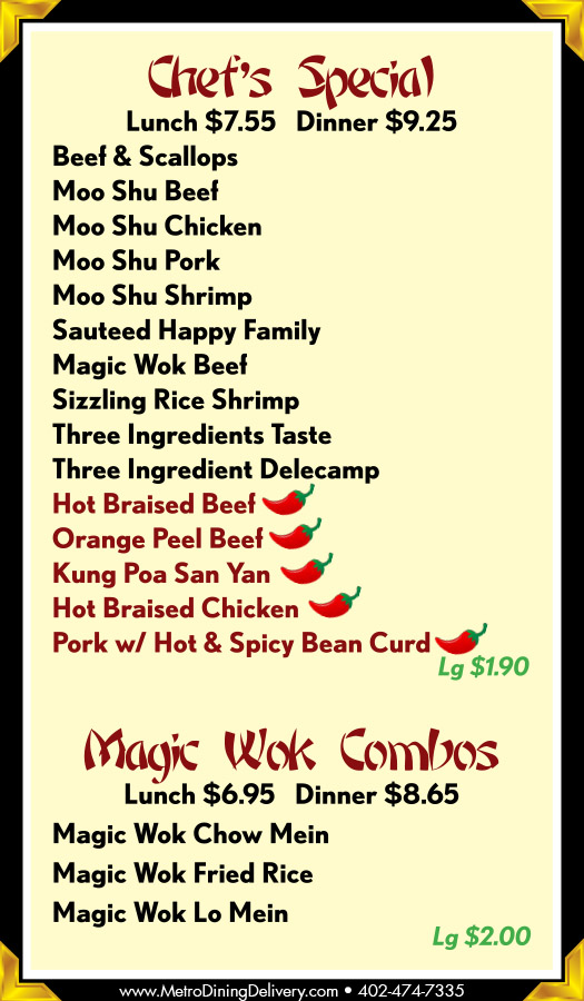 Little Chopsticks Chinese Restaurant Menu - Lincoln Nebraska - Page 3