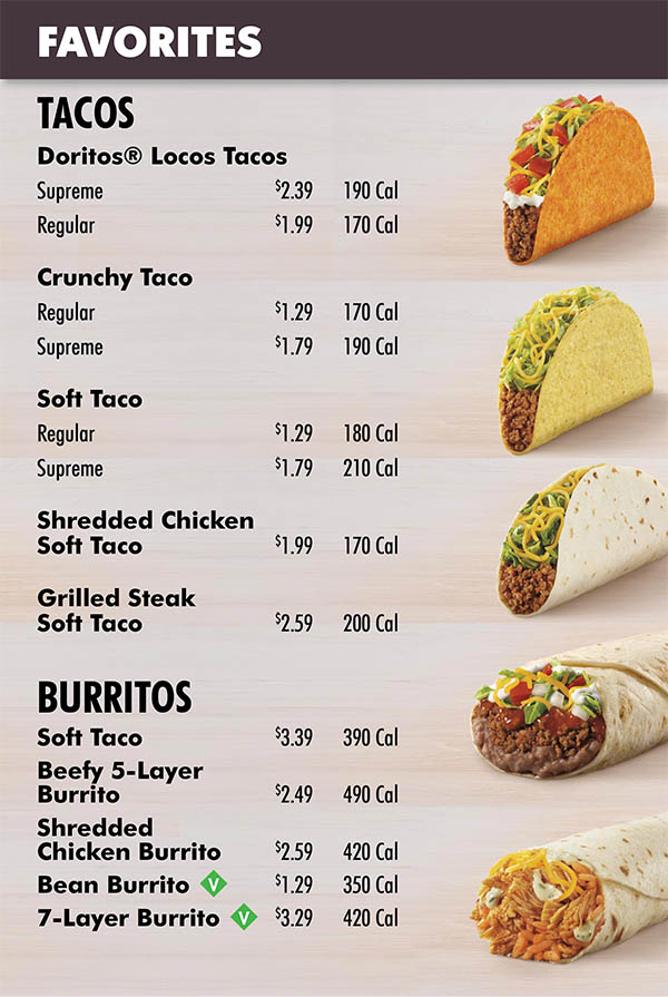 Taco Bell Menu Order Online Delivery Lincoln NE CityWide Delivery Metro Dining Delivery