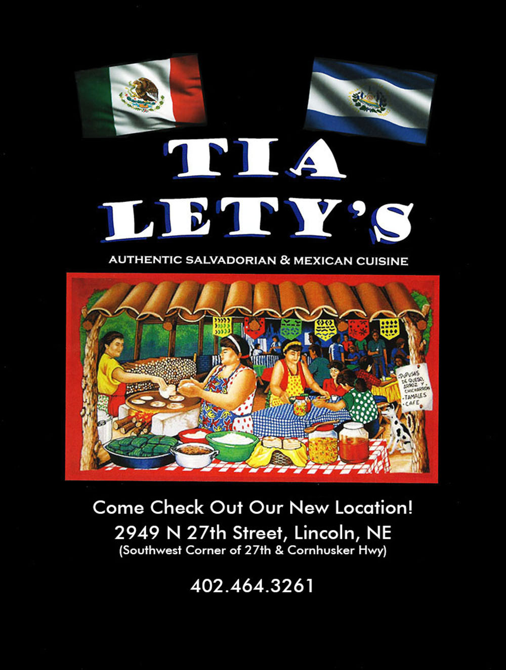 Tia Lety's Authentic Salvadorian & Mexican Cuisine Menu Lincoln Nebraska