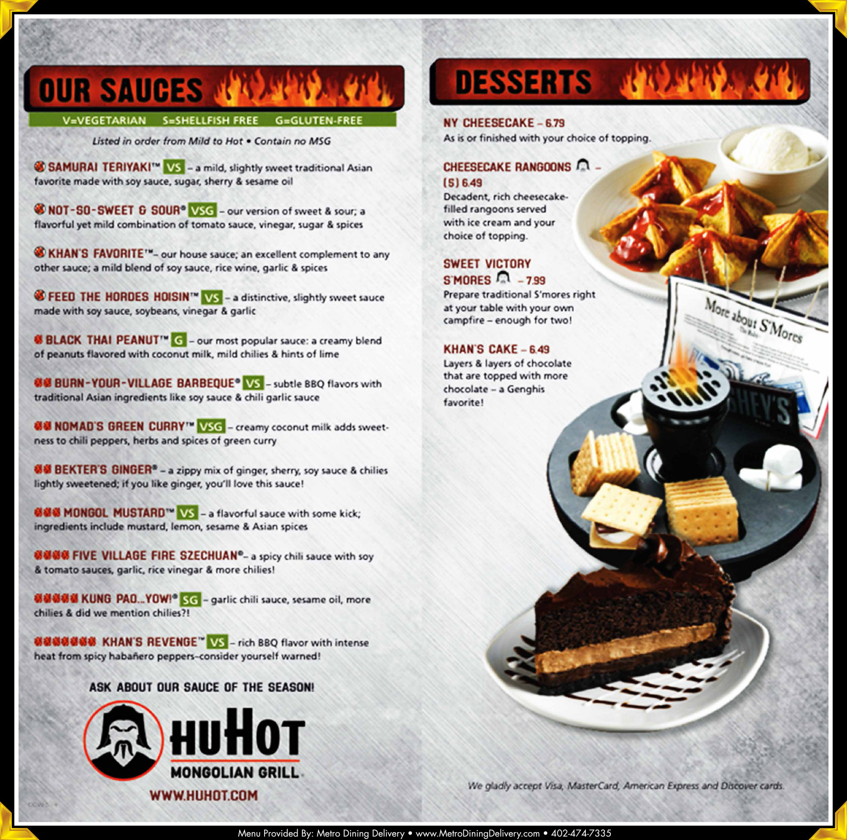 HuHot Mongolian Grill Menu - (402) 405-0200 - Lincoln NE - Provided by ...