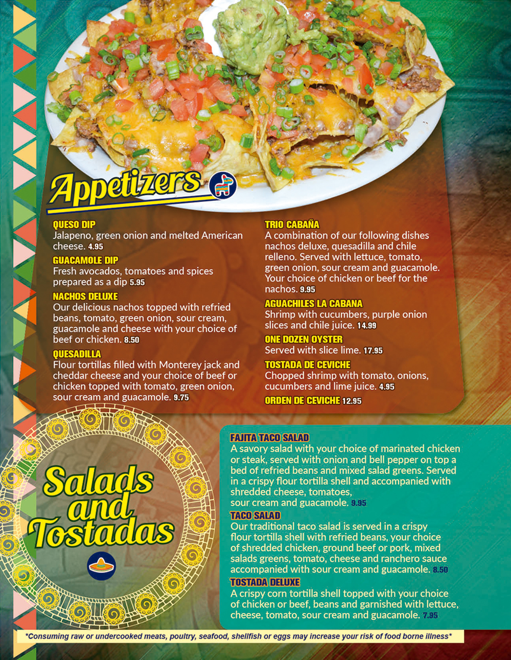 La deals cabana menu