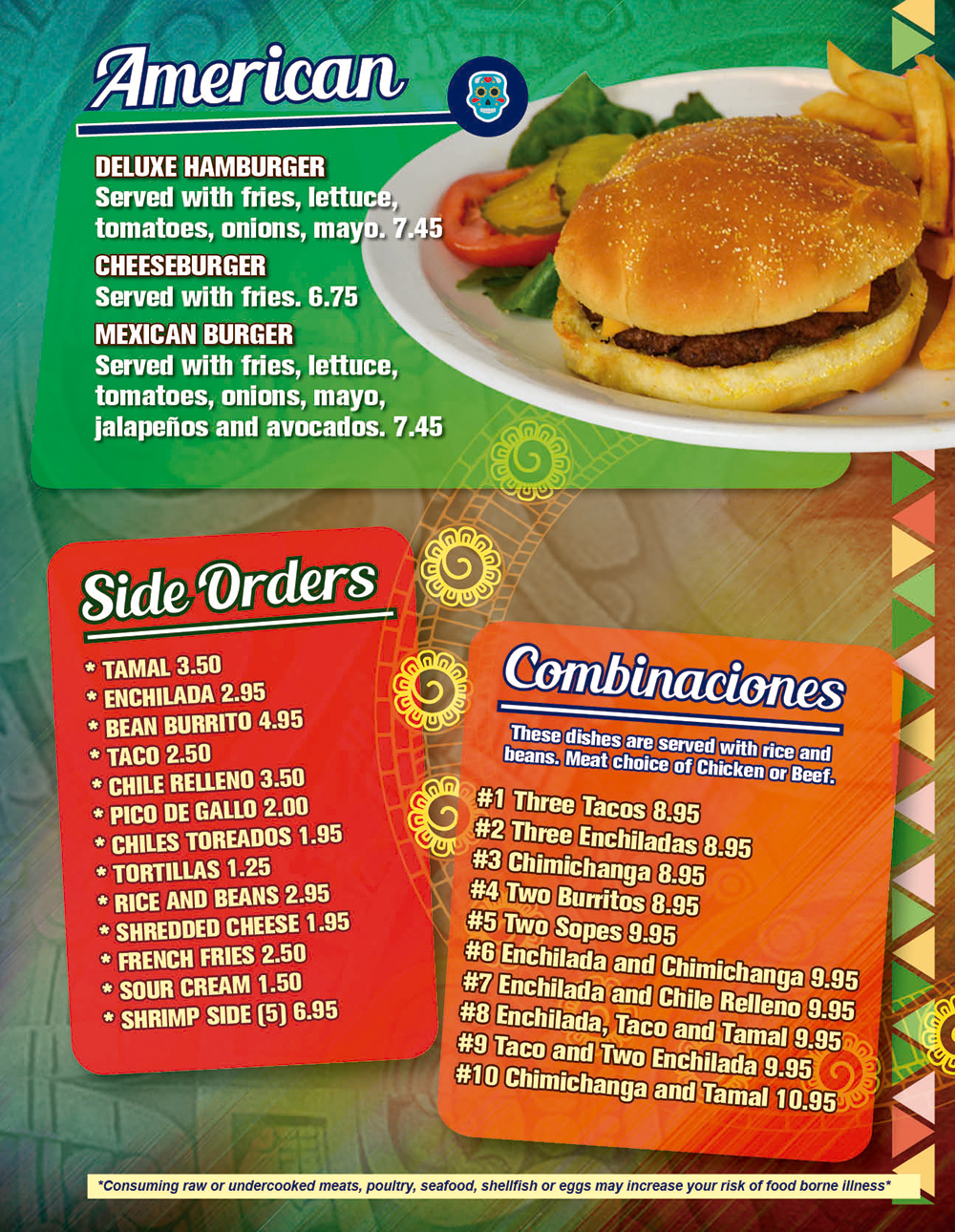 Menu - La Cabaña Mexican Restaurant