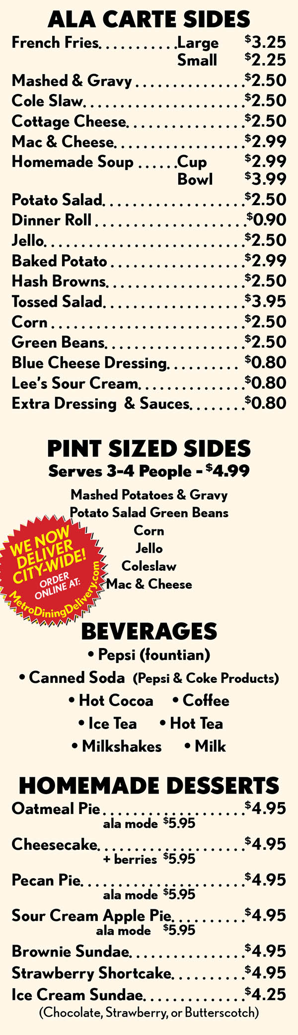 Image of Lee's Famous Recipe Chicken in Lincoln, NE menu